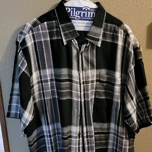 Bugatchi linen short sleeve button down